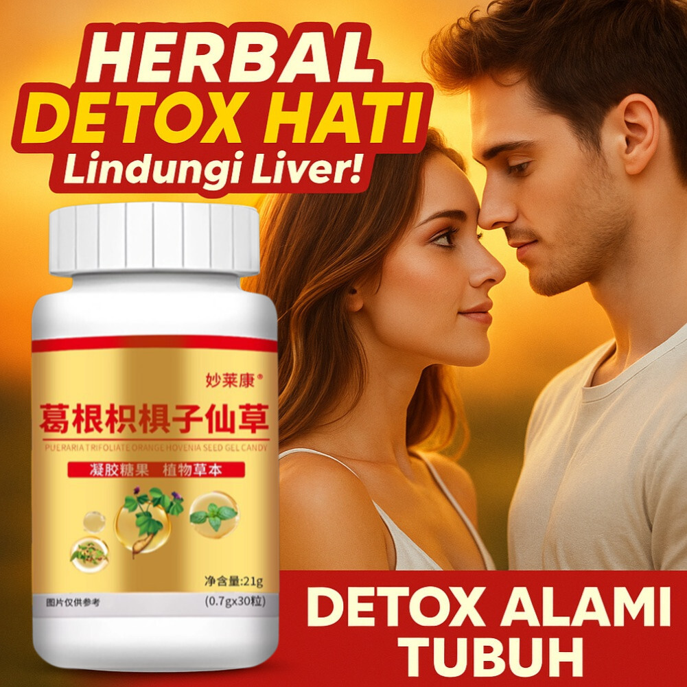 [PROMO HEMAT] Suplemen Hati Alami untuk Anti Mabuk | Ekstrak Herbal Akar Kudzu dan Milk Thistle | Su