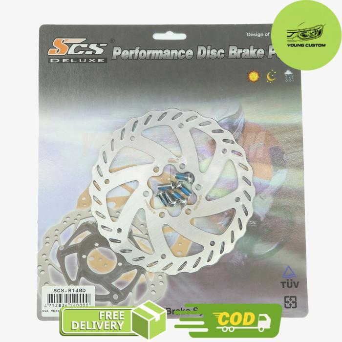 Rotor Sepeda SCS 6 Bolts Piringan Cakram Disc Brake Baut 6 - 140