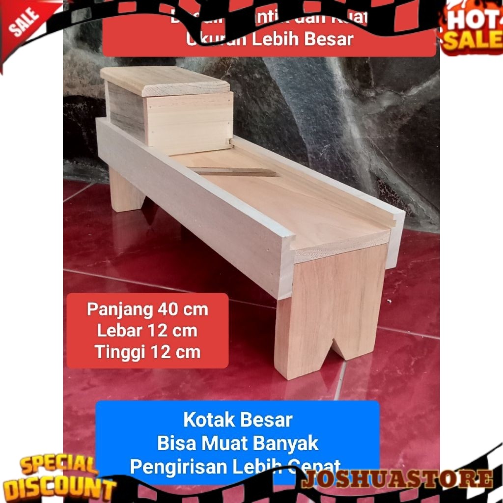 Pengiris bawang JATI BELANDA Ukuran BESAR/ Irisan bawang merah/Pengiris serbaguna AUTO HEMAT 