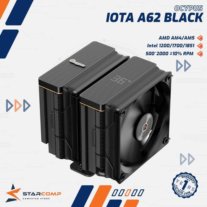 HEATSINK OCYPUS IOTA A62 BLACK DUAL TOWER