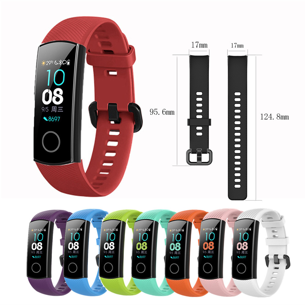 Silicone Wrist Strap For Huawei Honor Band 4 Smart Accessories Wristband Strap For Honor Band 5 Brac