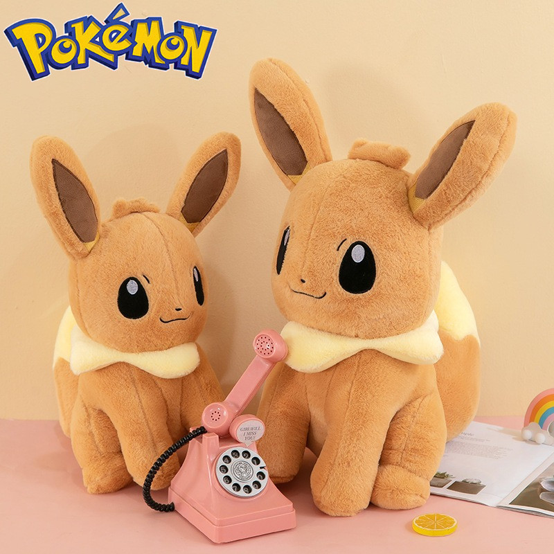 45/55/75CM Big Size Pokemon Eevee Plushies Kawaii Cartoon Anime Plush Soft Pillow Doll Stuffed Plush