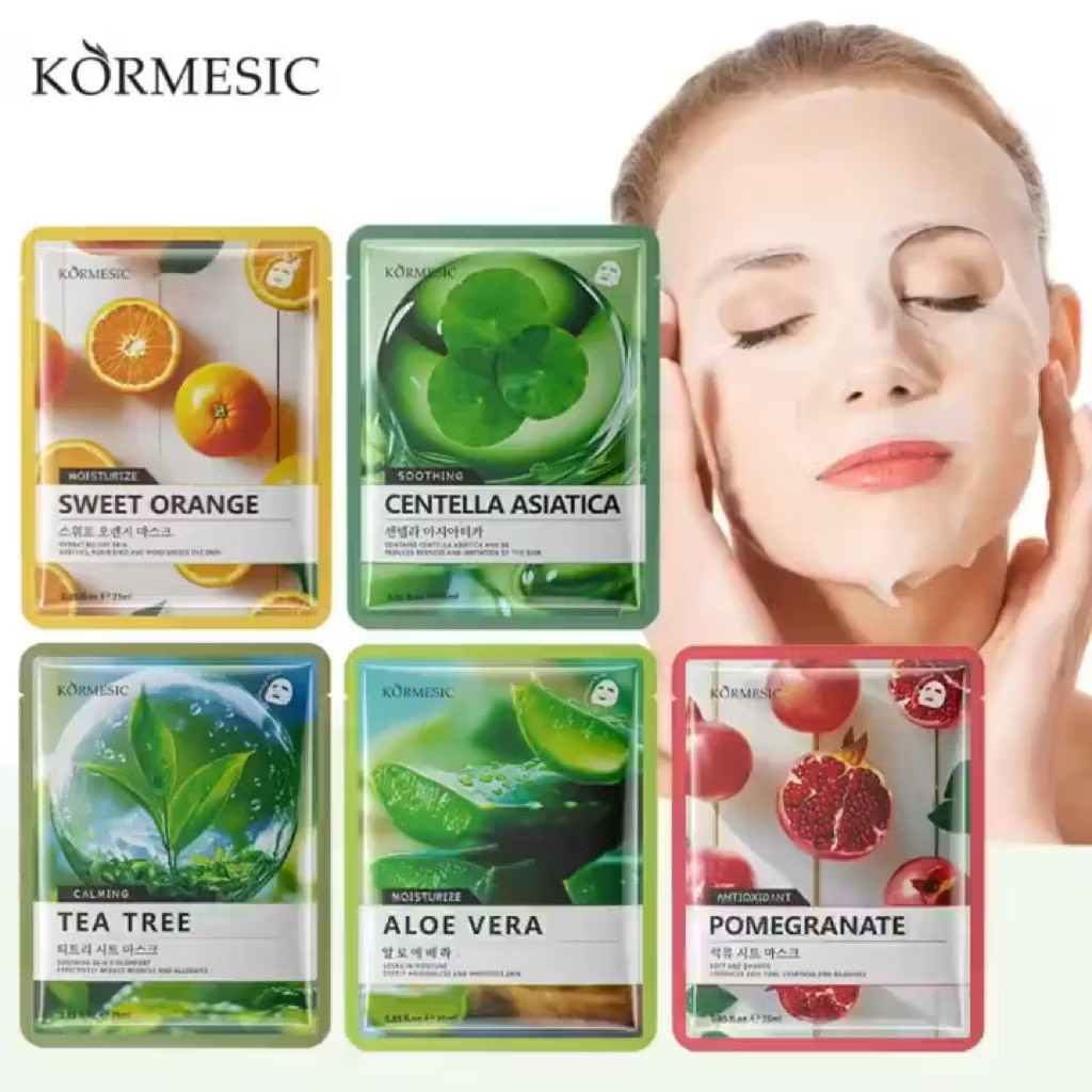 KORMESIC MASKER WAJAH KOREA FACE MASK BANYAK ESSENCE BPOM