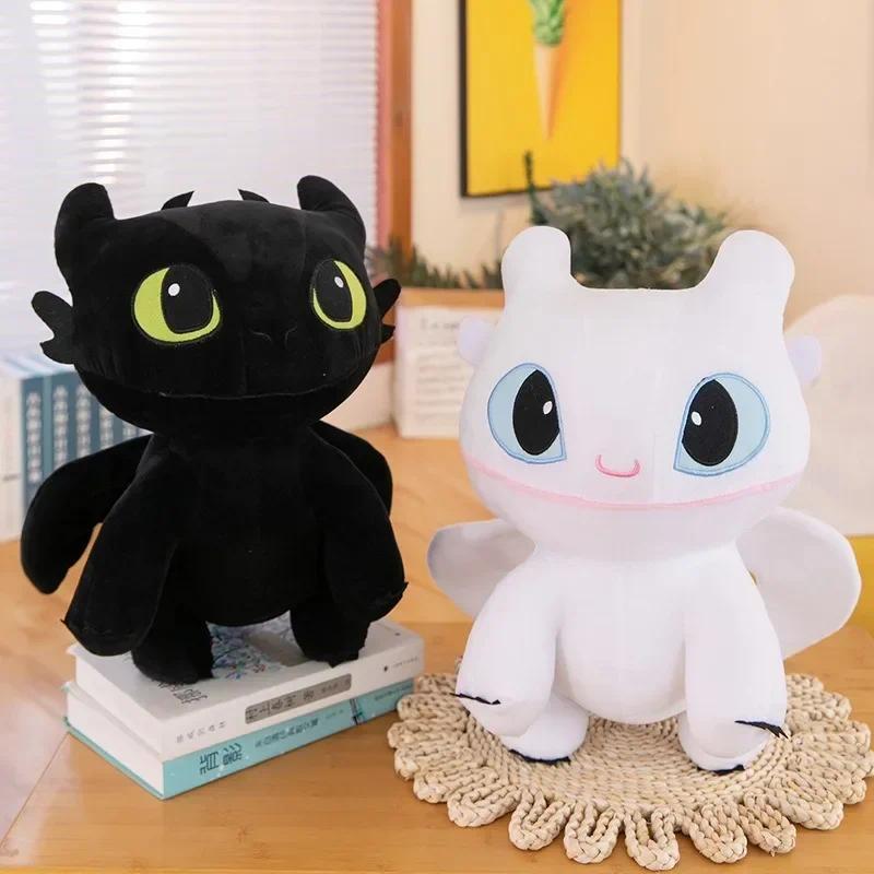 Kawaii Toothless Dragon Plush Toy Body Pillow Cute Cartoon Toothless Dragon Stuffed Doll Soft Kawaii