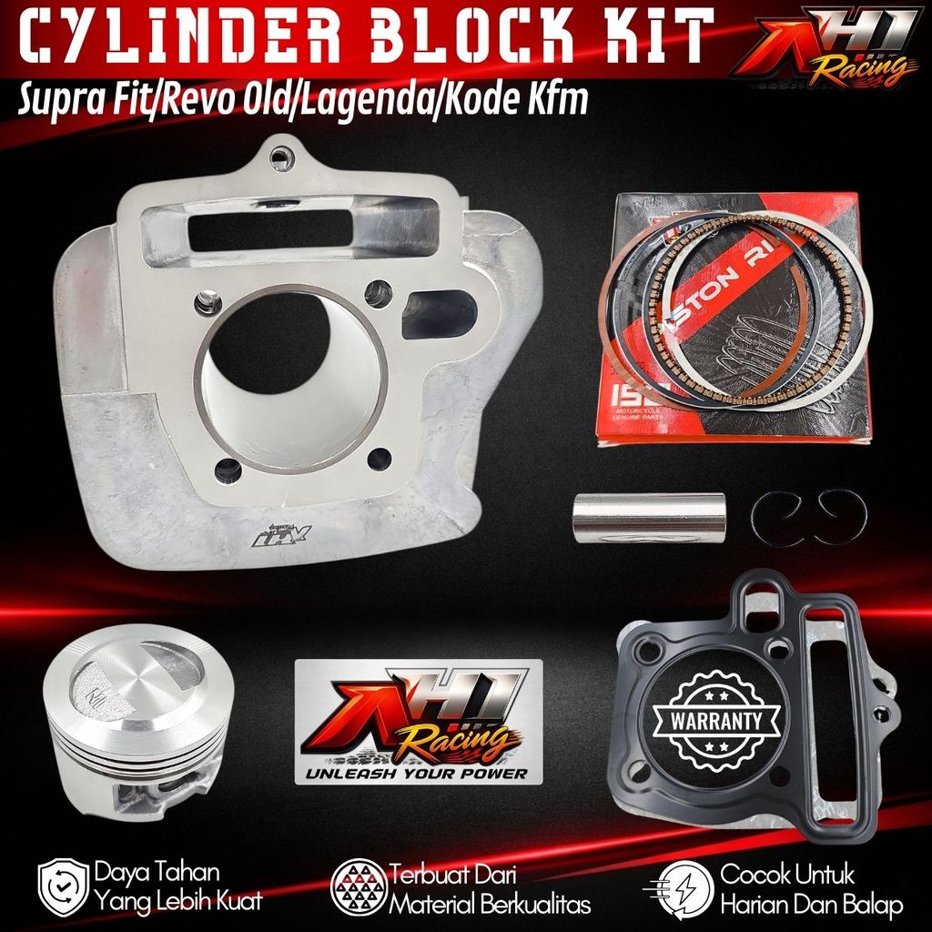 Boring Blok Seher Bore Up Supra Fit Old New Revo Lama Legenda Supra Fit S KFM 53 55 Mm AH1 Racing