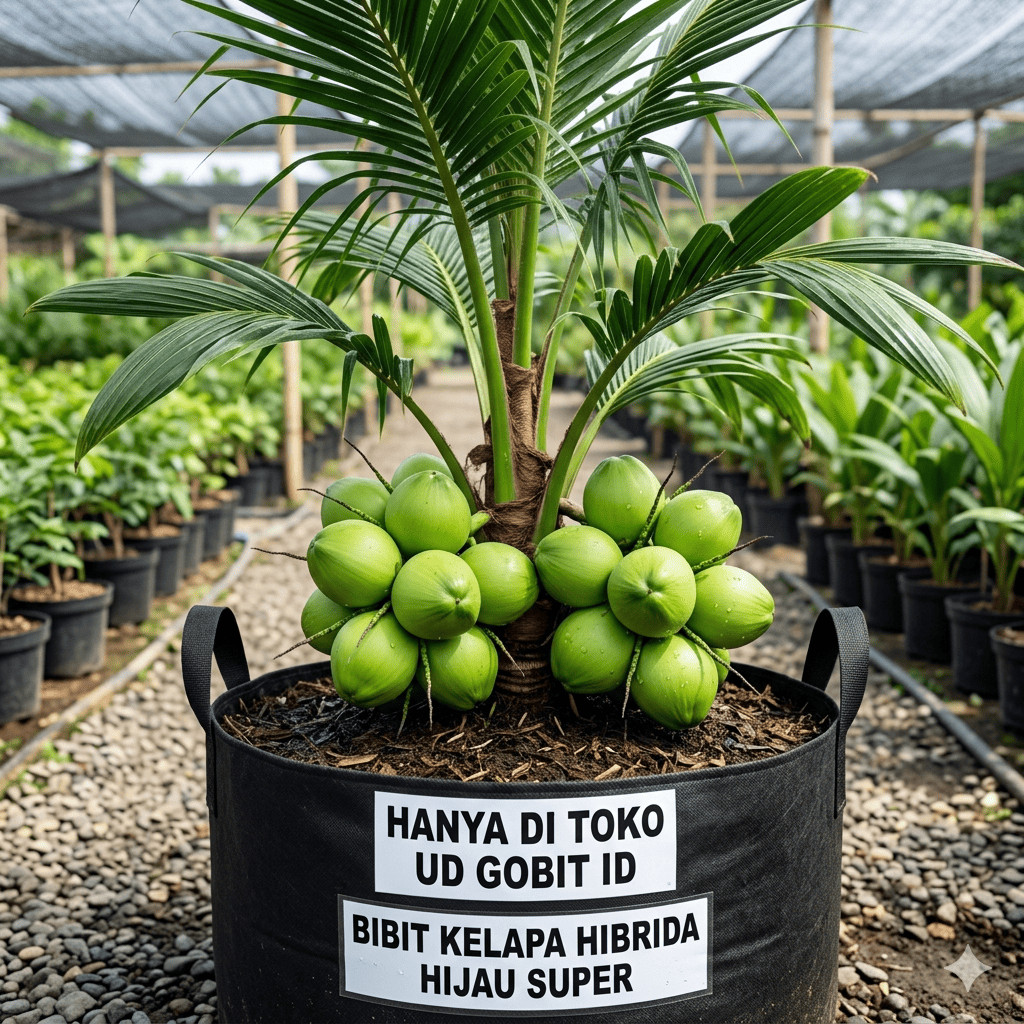 Bibit Kelapa Hibrida Hijau Jumbo Asli Bibit Tanaman Super Unggul UD GOBIT ID