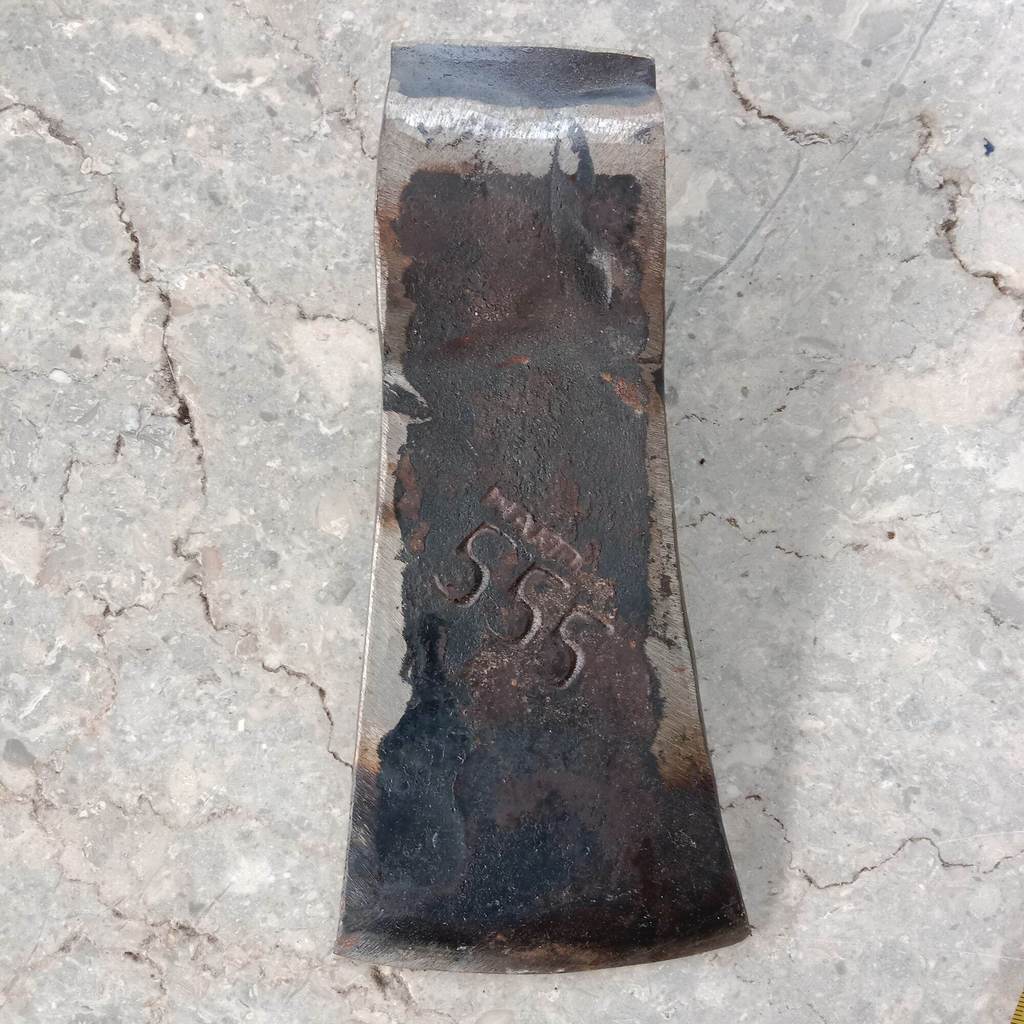 kampak 555 baja per asli, perkul per, kepala kampak, kapak