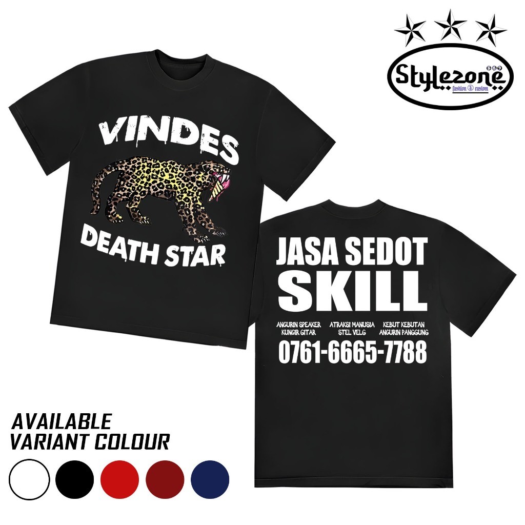 VINDES DEATH STAR - JASA SEDOT SKILL / KAOS VINDES DEATH STAR / KAOS BAND TDS / KAOS TEENAGE