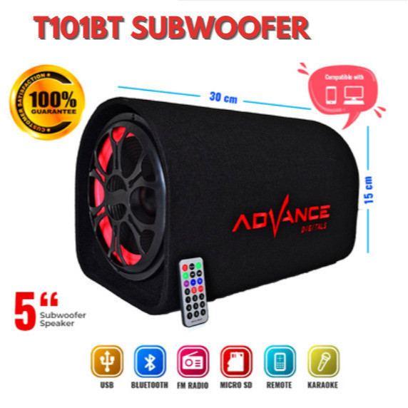 Speaker Advance T101 BT Bluetooth / Karaoke / Subwoofer Speaker T101BT 5 Inch ADVANCE / Advance T101