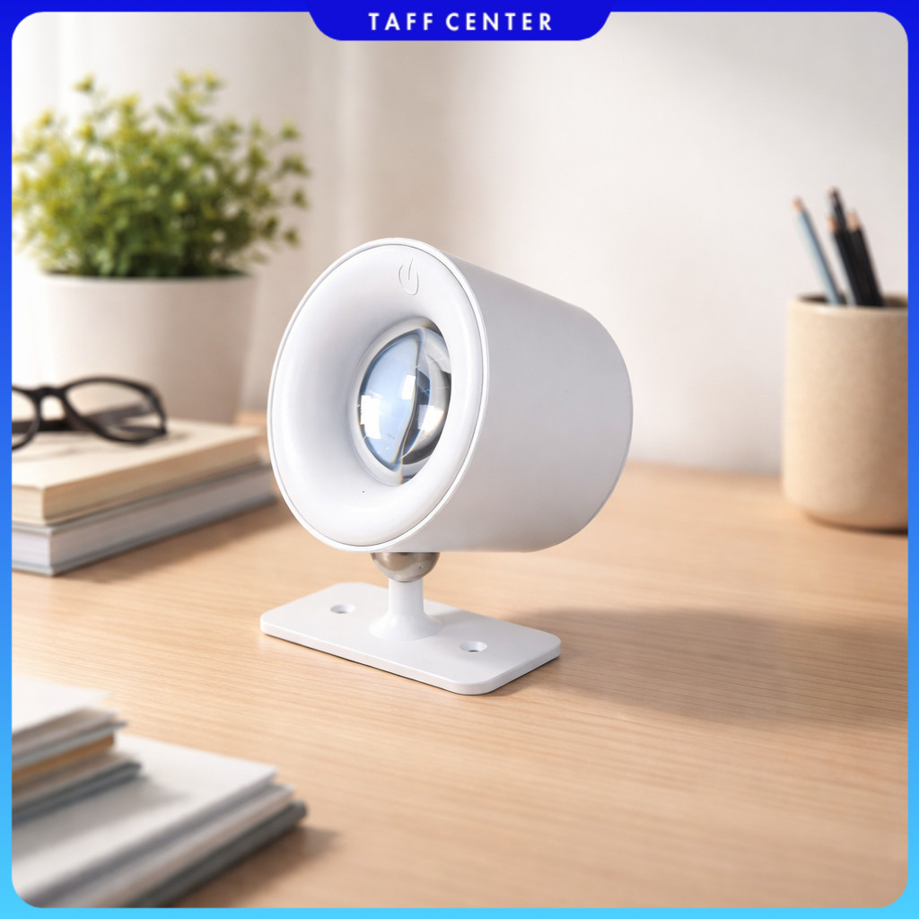 MESGET Lampu Baca Magnetik Wireless Led Spotlight Rechargeable 1800mAh - JG001