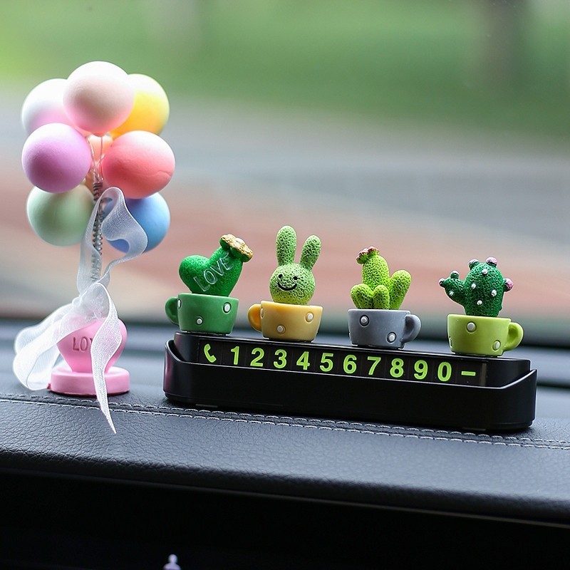 Hiasan Mobil Kaktus/Aksesoris Mobil Lucu/Pajangan Kaktus/Hiasan Mobil/Aksesoris Interior Mobil/Hiasa
