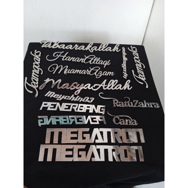 new - emblem custom timbul motor/mobil stainlesstell