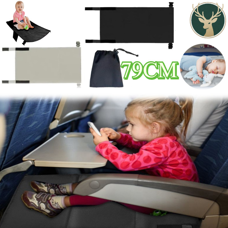 79*44CM Airplane Seat Extender/ Tempat Tidur Pesawat AnaK / Kasur Pesawat Anak/ Travel Footrest Bed/