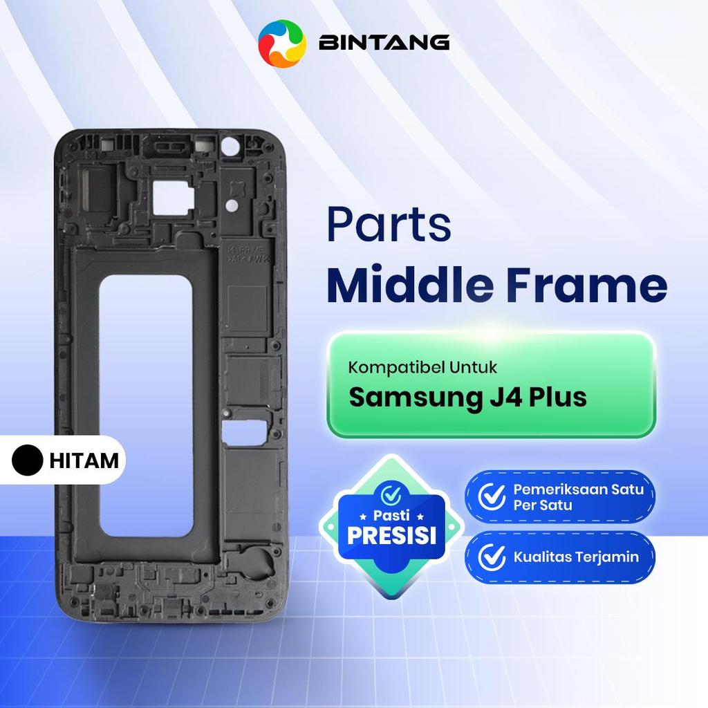 Middle Frame HP - Tulang Tengah Bezel Rangka Housing LCD For SAMSUNG J4 PLUS