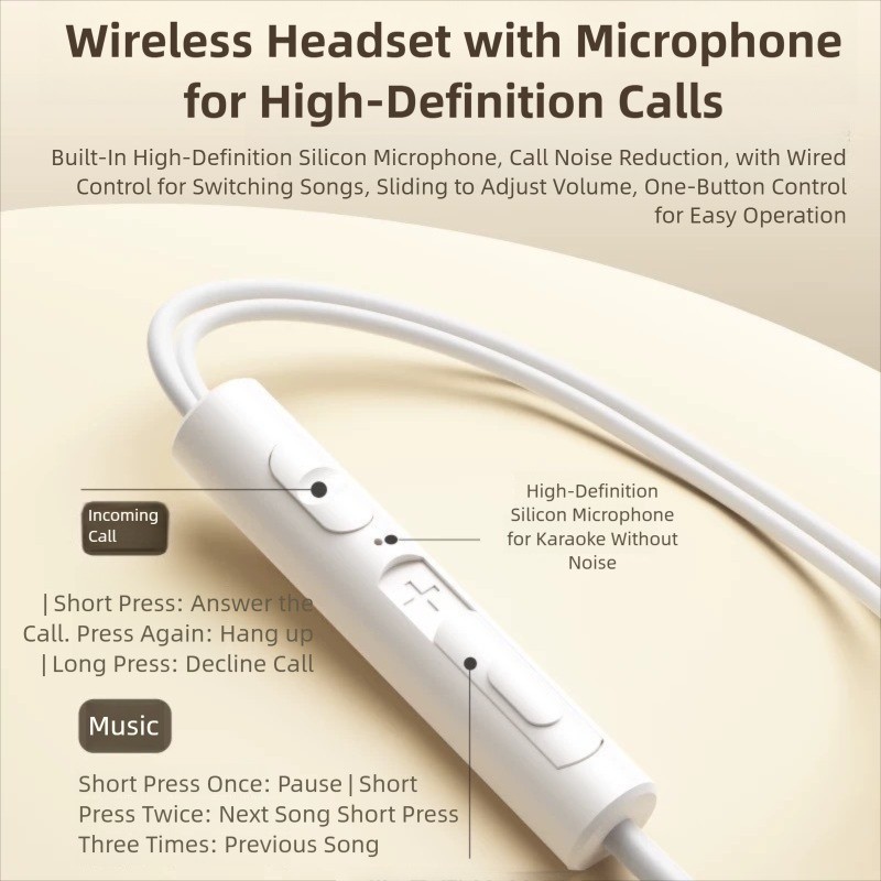 Wired Headphones 9D HiFi Surround Sound Earphones USB Type C 3.5mm With Wire Control Earplugs For iP