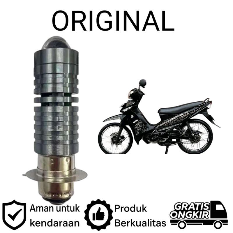 AM 1pcs Lampu depan LED H6 Laser motor Yamaha VEGA ZR