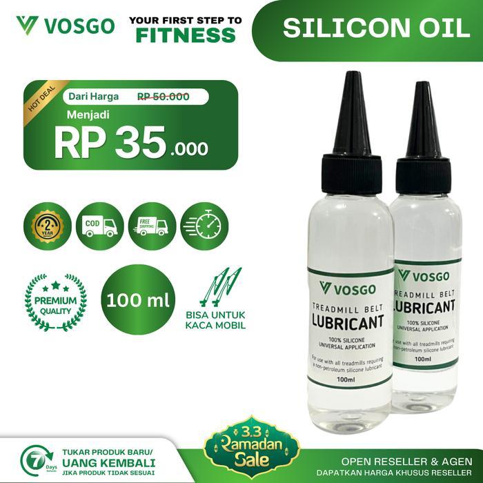 Pelumas Treadmill Silicone Oil Minyak Treadmill Vosgo