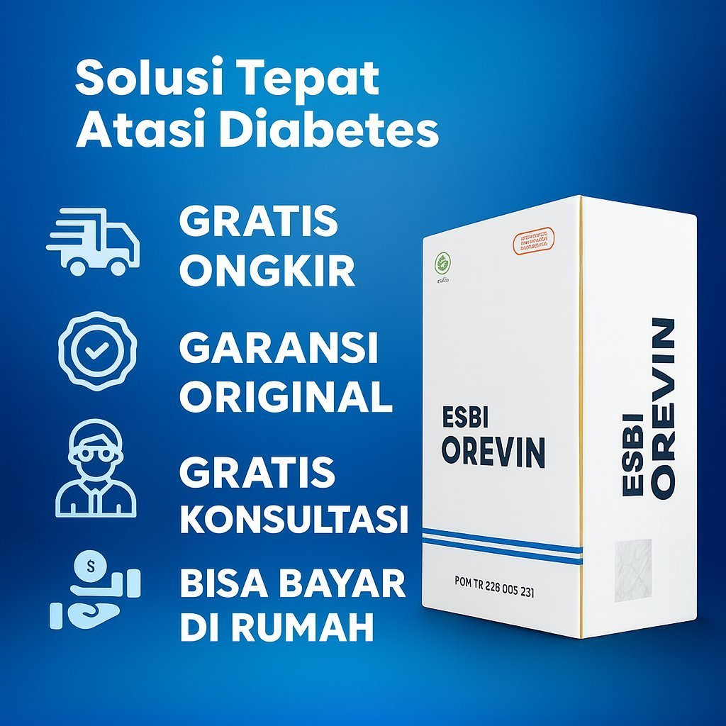 ESBI OREVIN Original Herbamed Obat Herbal Mengatasi Diabetes Kencing Manis Gula Darah Tinggi Asli Or