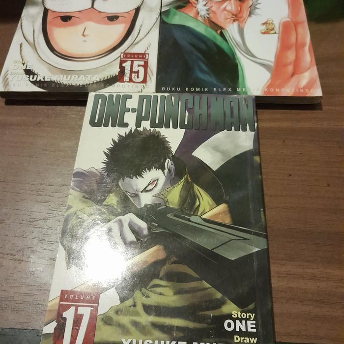 Komik One Punch Man set vol super rare 15-17 set kolpri mulus