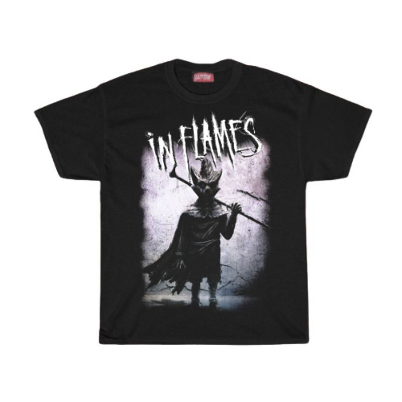 (COD) KAOS / T SHIRT / IN FLAMES / KAOS BAND IN FLAMES