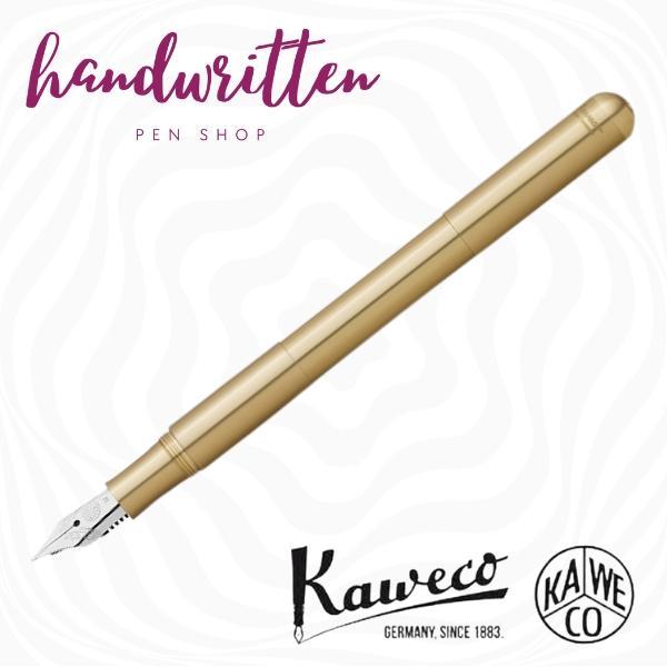 KAWECO Supra Cartridge & Converter Fountain Pen - Brass, #250 Extra Fine