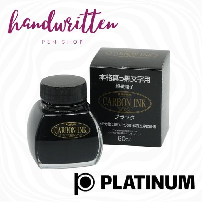 PLATINUM Waterproof Fountain Pen Ink Black Carbon /Tinta Fountain Pen