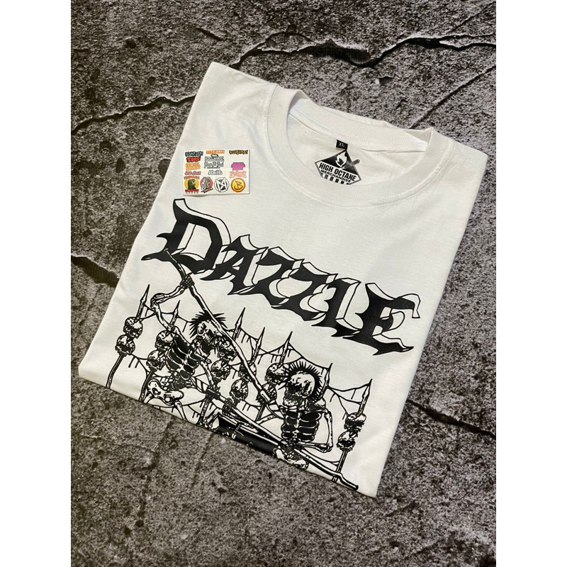 Dazzle - Blindspot exclusive / Kaos Band kaos Metal Dazzle Terlaris Tshirt White