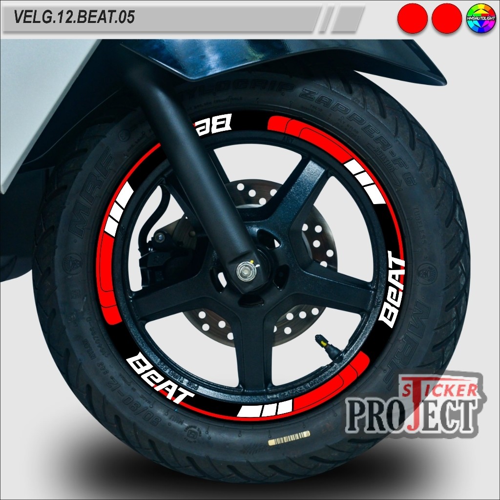 STICKER VARIASI VELG MOTOR SEMUA TYPE RING 12 BEAT VELG.12.BEAT.05