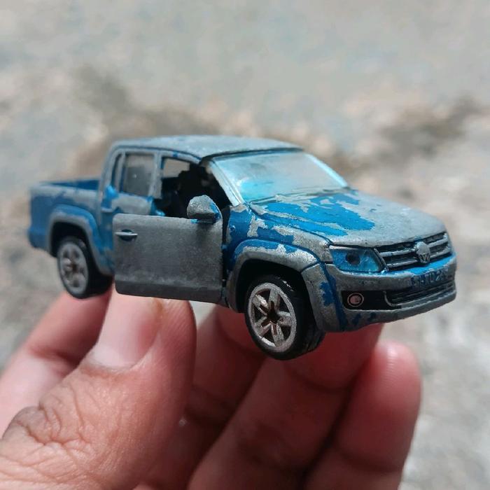 diecast bahan custom siku vw amarok tdi diecast vw diecast volkswagen diecast pickup diecast loose