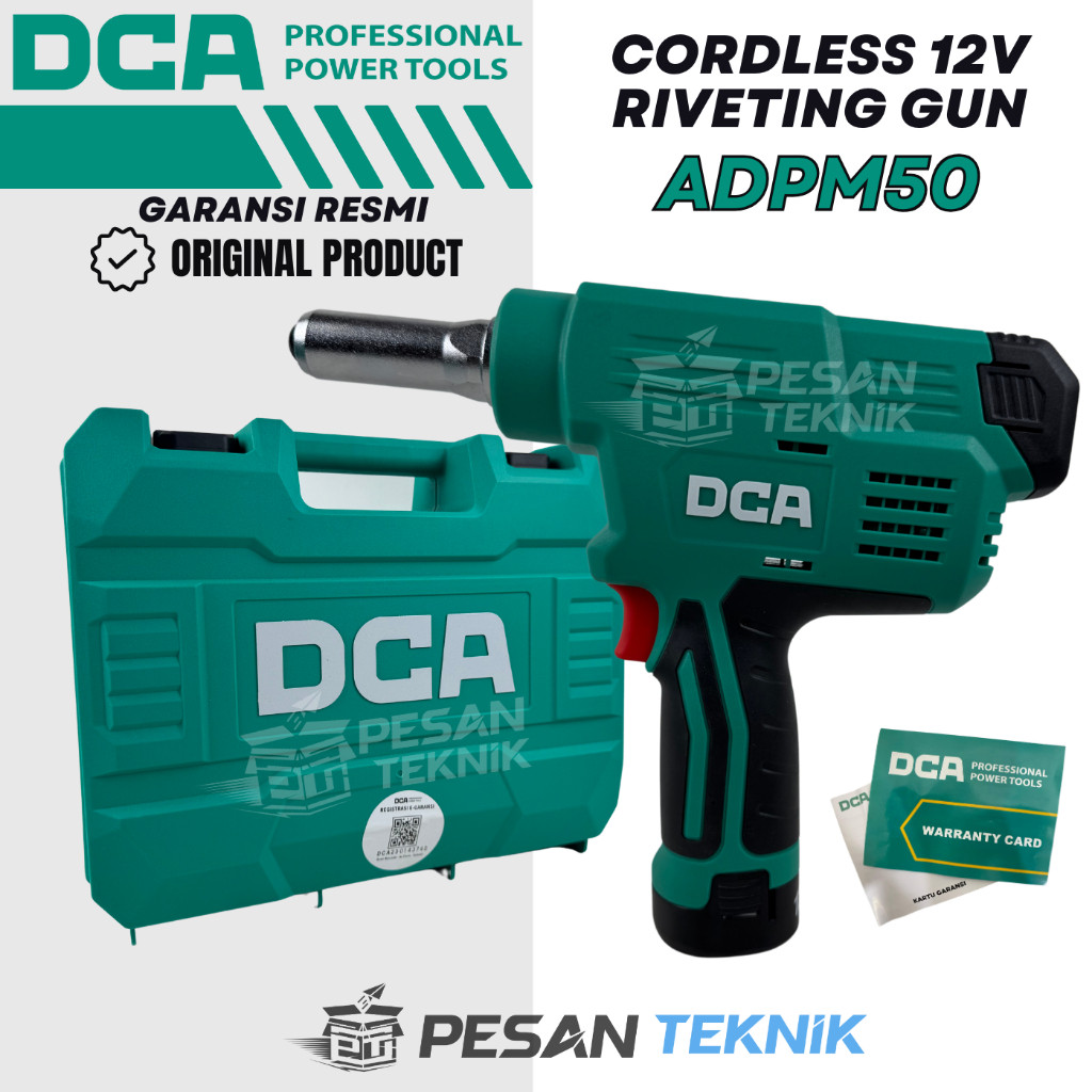 mesin rivet baterai 12V Cordless Blind Riveting Gun DCA ADPM50EK