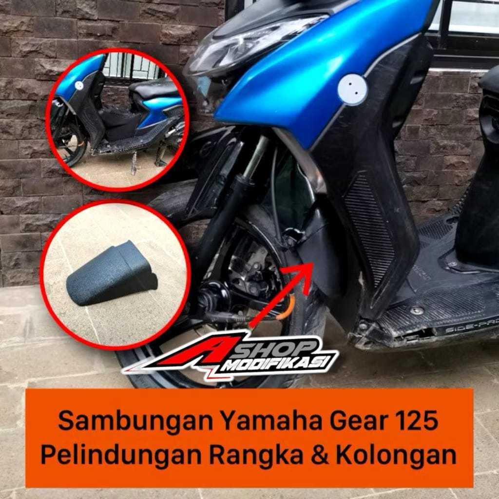 aksesoris yamaha gear 125 sambungan spakbor depan mio gear 125