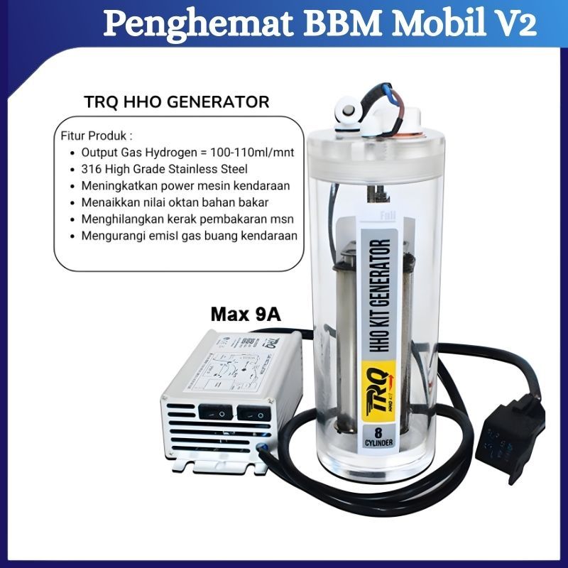 HHO Generator Penghemat Bahan Bakar Mobil Hidrogen Hidrogen Oksigen HHO Mobil Tabung Bening