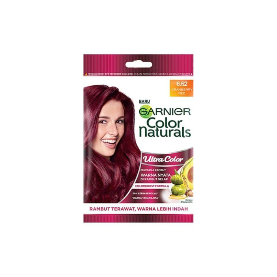 Garnier Pewarna Rambut Naturals Express 6.62 Merah Cranberry Sachet 1 pcs