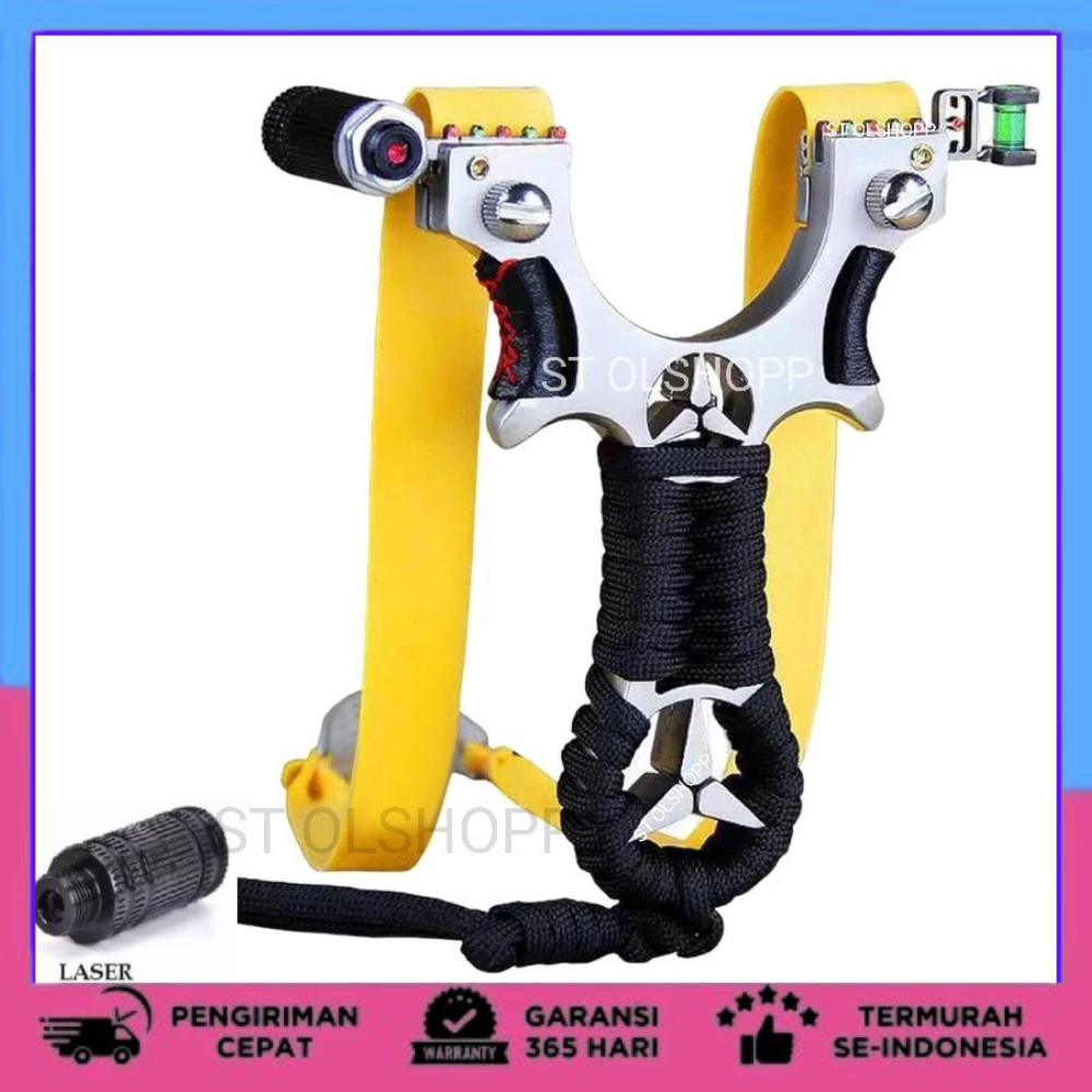 Ketapel Slingshot Hunting Ketapel Laser Berburu Catapult Mercy Stainless