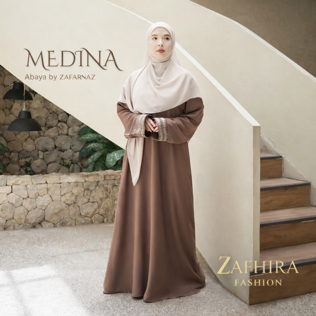 Abaya Wanita Syar’i Polos Renda | Gamis Wanita Umroh & Pengajian Busui Friendly | Dress Muslimah Bas