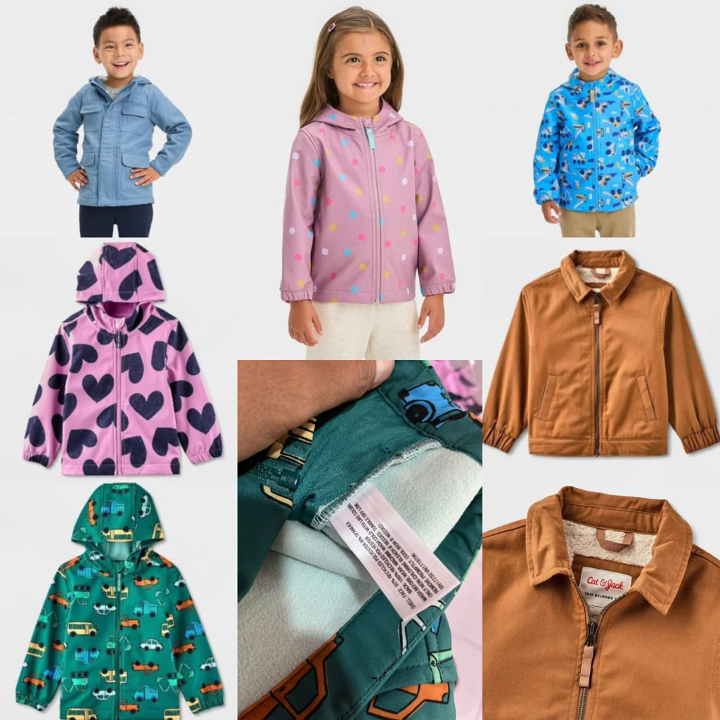 KEENAN HeyKiddy - Hoodie Zipper CNJ Toodler Anak Unisex 1-5t Parasut Mix Sherpa New