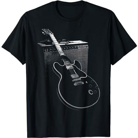 Kaos Legendary Blues Guitar and Amp T Shirt T-Shirt