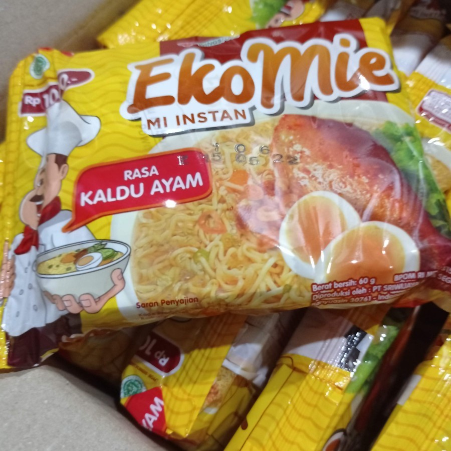 Mie Instan murah ekomie eko mie rasa kaldu ayam 60 gr