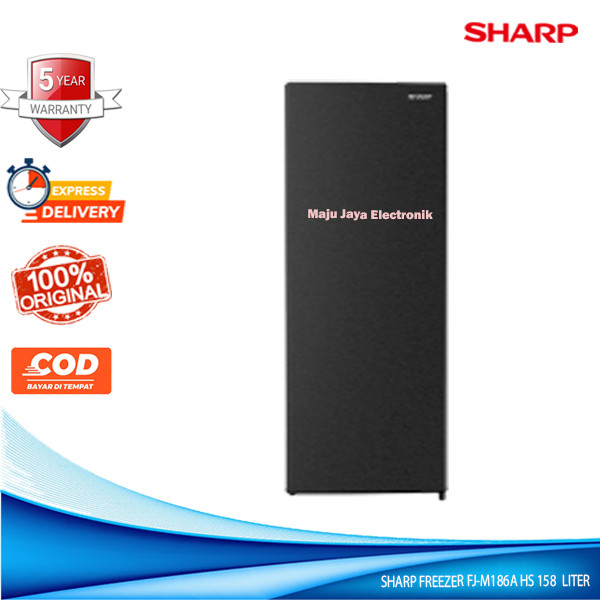 Freezer SHARP FJM 186 A HS 158 Liter Low Watt Stand Freezer 6 Rak