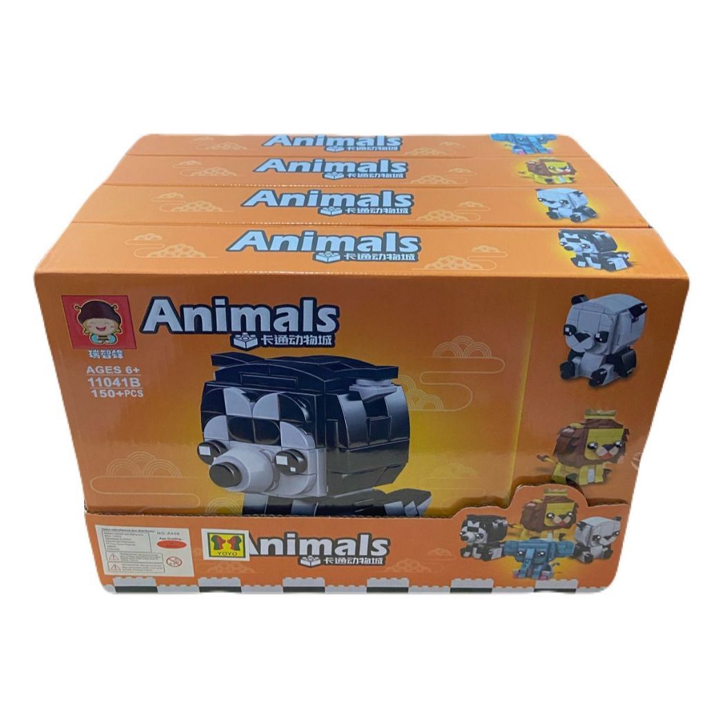 Mainan Anak Animals Zootopia 11041B Bricks SET 4 in 1 Seri Karakter Hewan / souvenir spesial custom