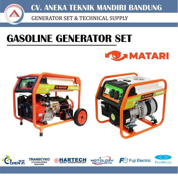 MATARI GASOLINE GENSET / GENSET BENSIN MATARI / GASOLINE GENSET / GENSET MURAH / GENSET OPEN TYPE / 