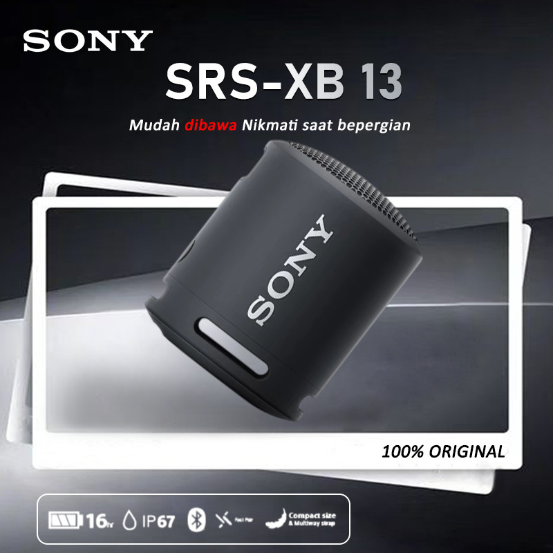 [100%ORI] Sony SRS-XB13 Portable Wireless Speaker Bluetooth Extra Super Bass Waterproof & Durable fo