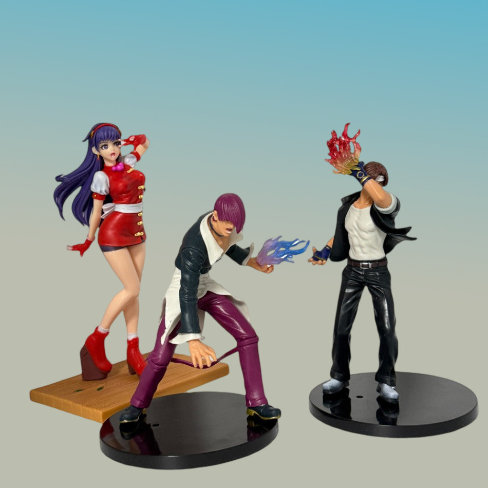 18cm The King of Fighters '98 SNK Anime Figure Kyo Kusanagi Iori Yagami Action Figures Arcade Game p