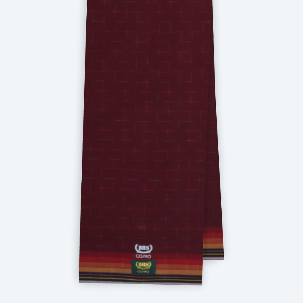 Sarung BHS Original 100% Asli | Sarung BHS Cosmo Gold Motif K26 PRC Merah Hati 02