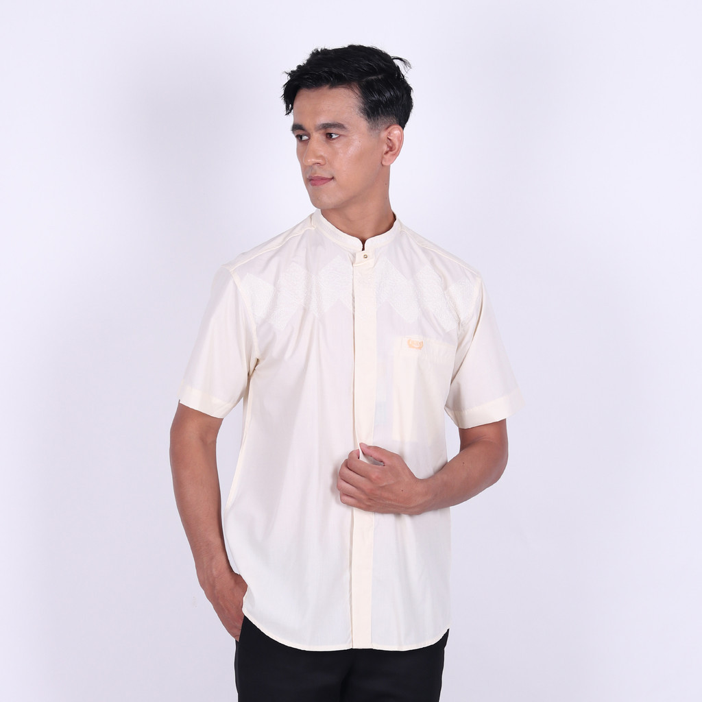 Baju Koko Asli 100% Original | Baju Koko BHS Cosmo Luhaib Cream BHS Original