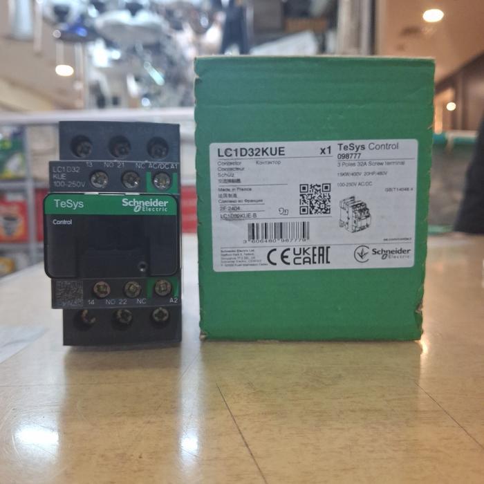 CONTACTOR LC1D32KUE 100-230VAC DC SCHNEIDER