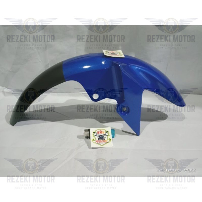 spakbor depan Yamaha Vixion NVL warna biru