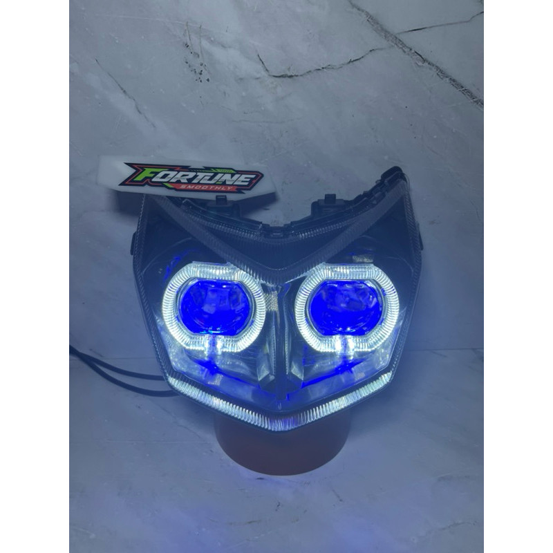 reflektor lampu depan honda supra x 125 fi 2013-2018 custom ala biled 2.5 tinggalpasang '