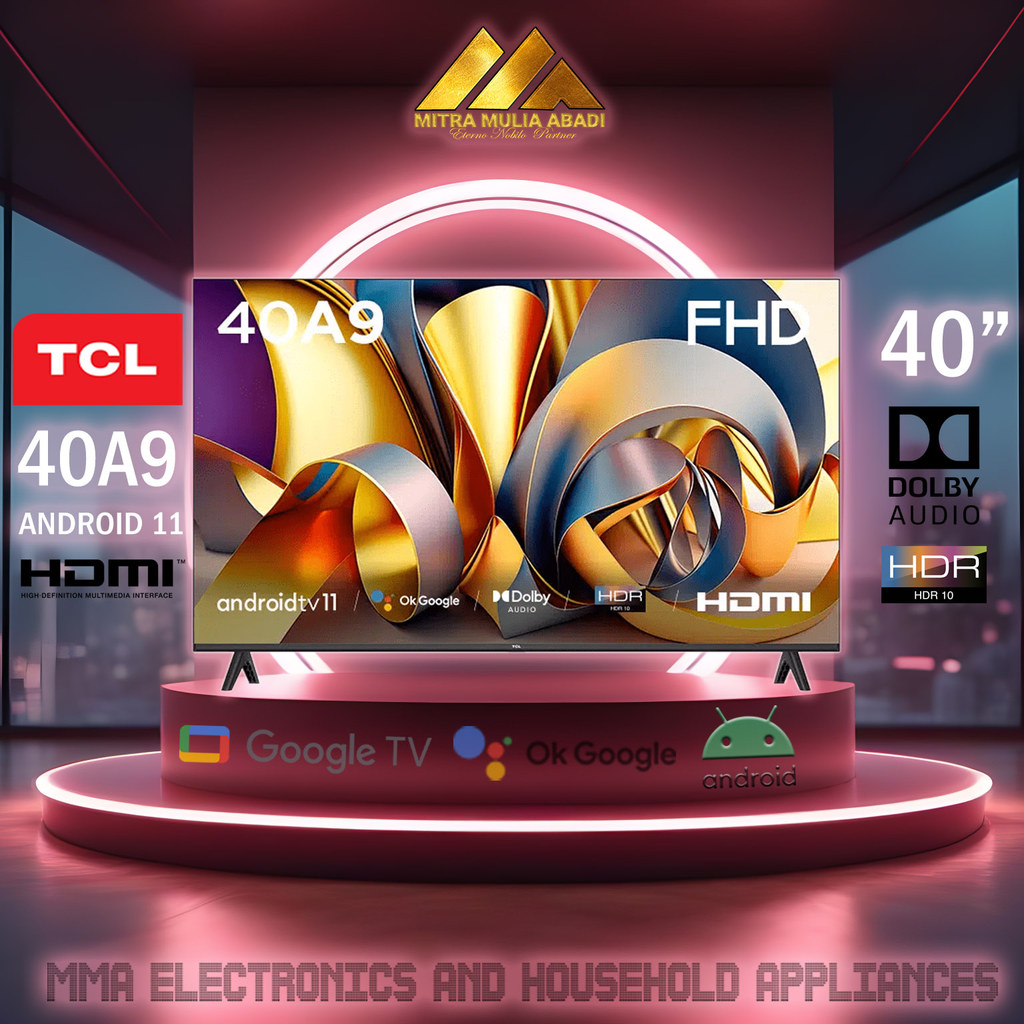 (KHUSUS BANDUNG) TCL 40 Inch Smart TV - Android 11 - FHD - Dolby Audio - Google Play/Netflix/Youtube