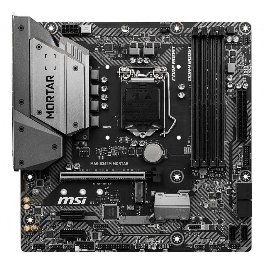 MSI MAG B365M MORTAR Intel B365 LGA1151 DDR4 Micro ATX Motherboard